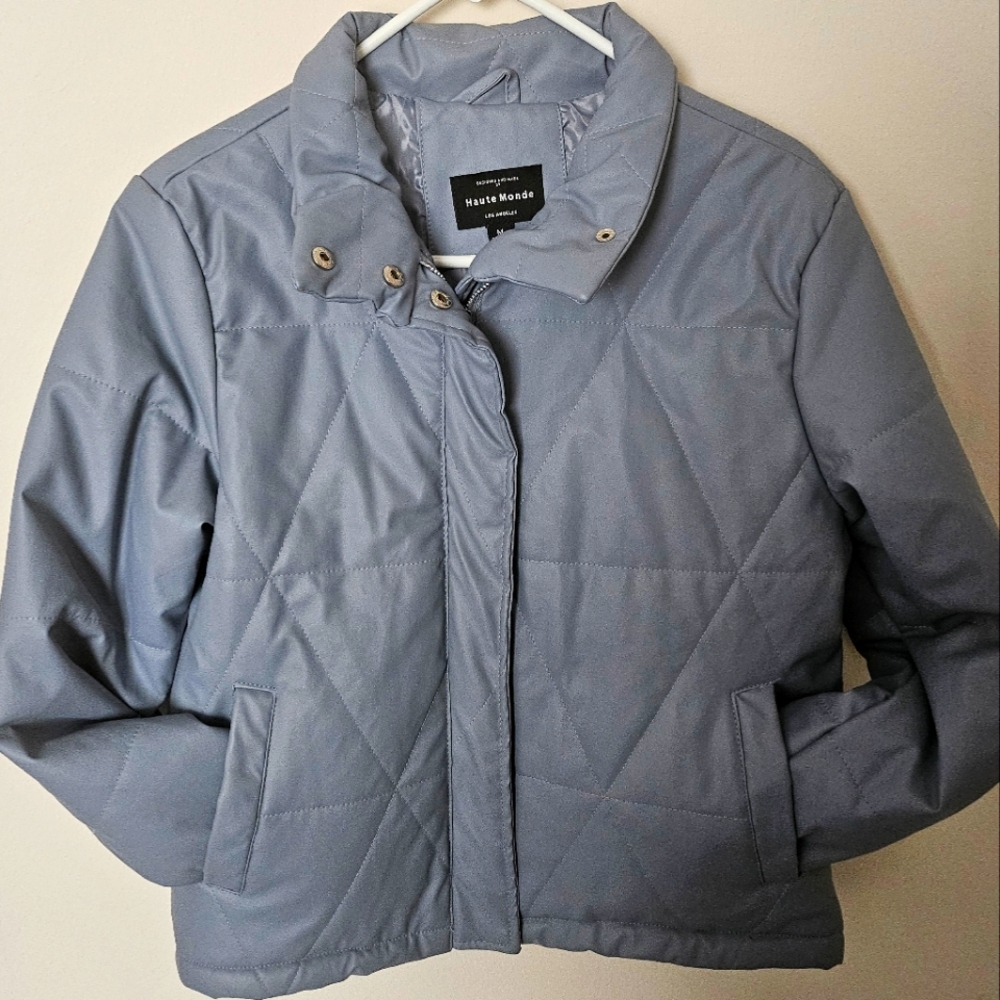 Haute Monde Light Blue Puffer Jacket